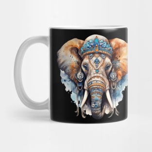 Watercolor Boho Elephant #1 Mug
